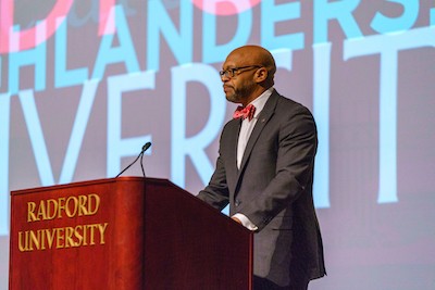 Radford University President Brian O. Hemphill delivers his second State of the University address.