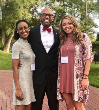 President Brian O. Hemphill recognized the accomplishments of students enrolled in the Honors College recently during a reception at the Governor Tyler House.