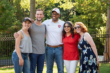 Radford students were invited to an afternoon cookout at the president’s home Sept. 6, giving them an opportunity to unwind from classes and all the activities that make up the university’s first two weeks.