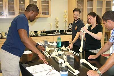 The three-day training session at Radford University included classroom instruction on identification and analysis of human remains and the application of forensic anthropology casework to death investigations. 