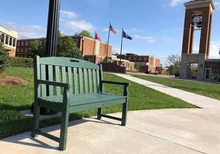 Bags to Benches program produces its first campus bench