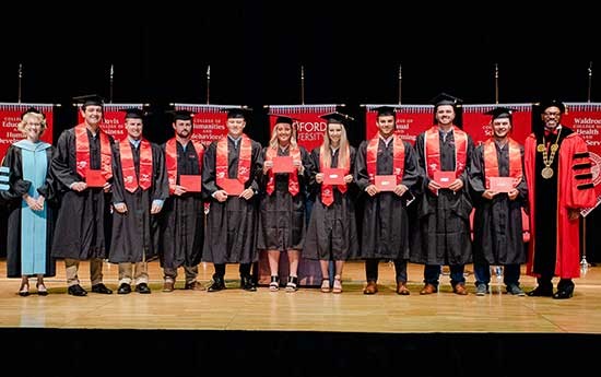 Radford University kicked off its Spring Commencement week May 6 with a ceremony to confer degrees upon student-athletes 