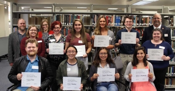 Students honored for outstanding library research at annual Winesett Awards ceremony