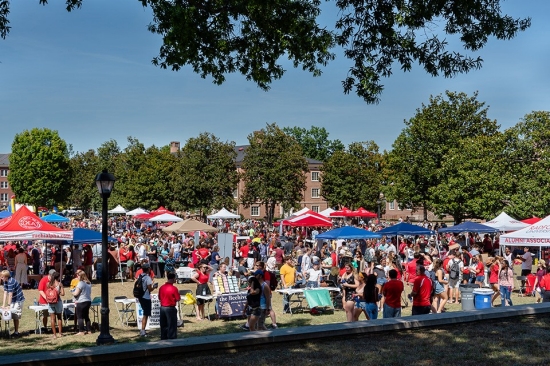 Thousands of students converged on Radford University’s Moffett Lawn Aug. 30 for Club Fair, the festive biannual celebration of student involvement. 