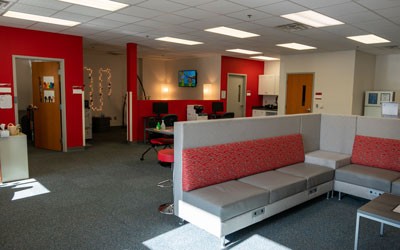 The Center for Opportunity and Social Mobility is housed in the Bonnie Hurlburt Student Center. 