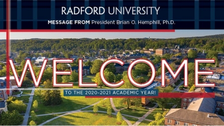 Radford University Message from President Brian O. Hemphill, Ph.D. Important Update COVID-19 Global Health Pandemic