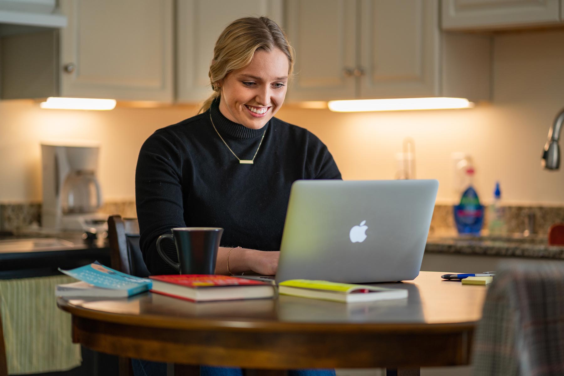 continuing education student at home