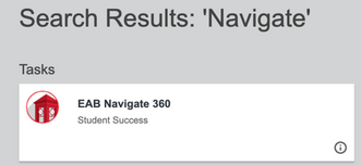 Search results for Navigate in OneCampus