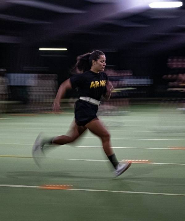 CDT Parker running at CST