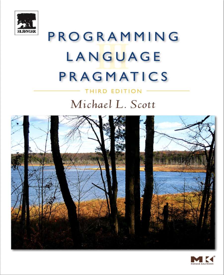 cover of 3rd edition of Scott's Programming Language Pragmatics