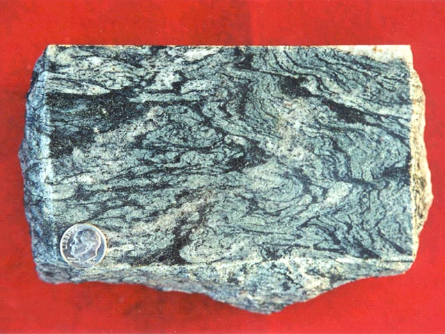 Folded Blue Ridge rock