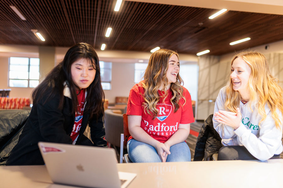 Students in Muse Hall