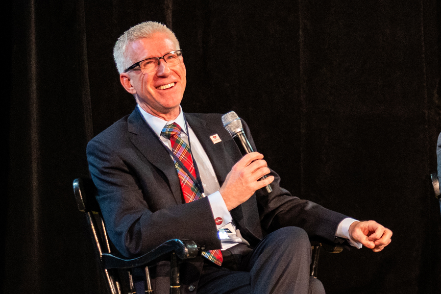 President Bret Danilowicz speaking at the 2024 Future of Talent Summit in Salem, Virginia