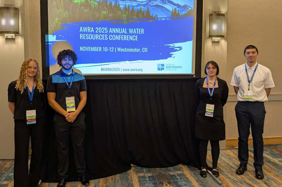 Radford geospatial science students, faculty present research at American Water Resources Association Annual Conference.