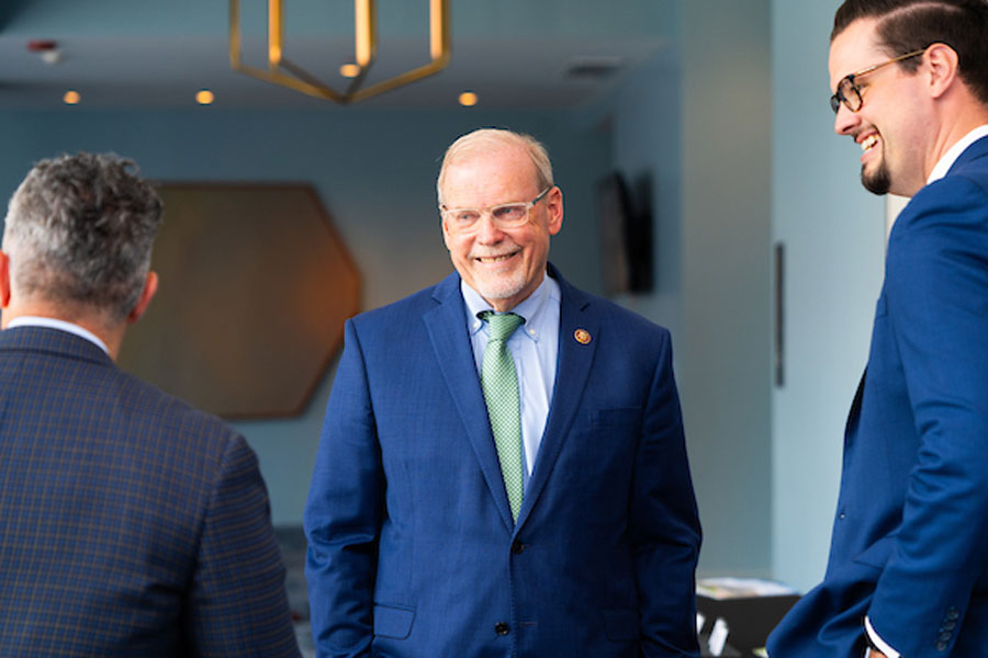 U.S. Rep. Morgan Griffith meeting with local leaders at The Highlander Hotel Radford