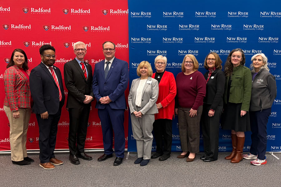 Radford University and New River Community College administration