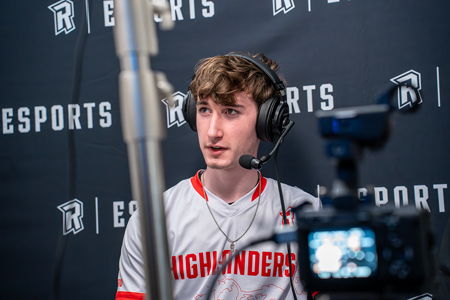 Competitor at esports tournament