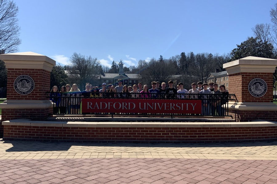 High school students visit Radford University