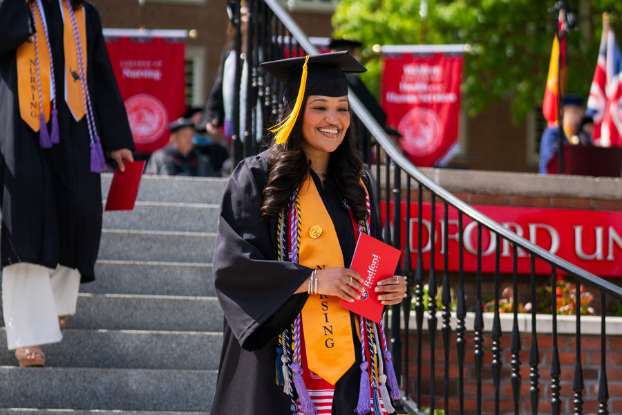 nursing student at graduation