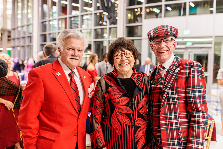 Jack Davis, Sandra Davis, President Bret Danilowicz