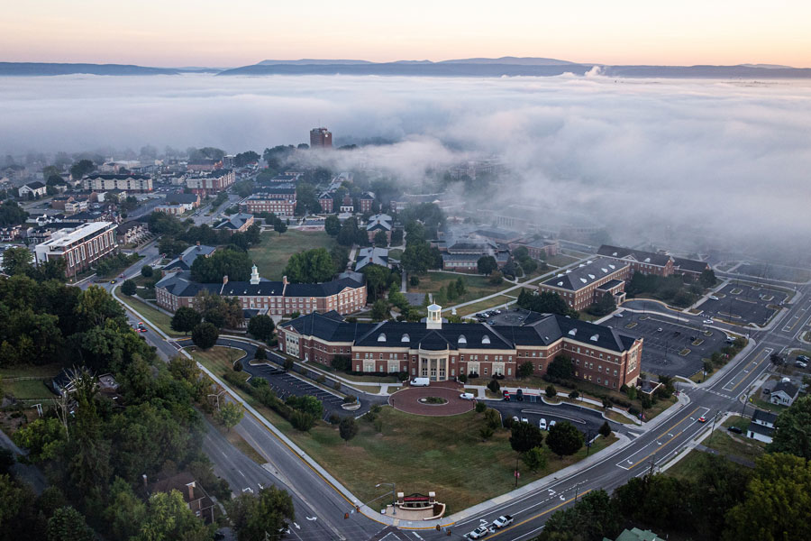 radford university drone shot