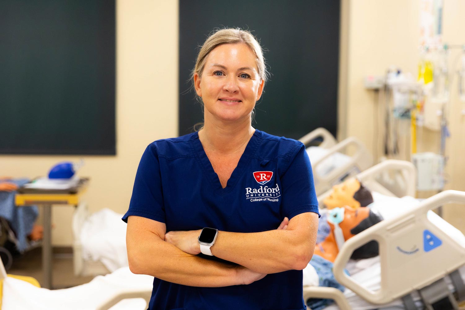 nursing student in classroom