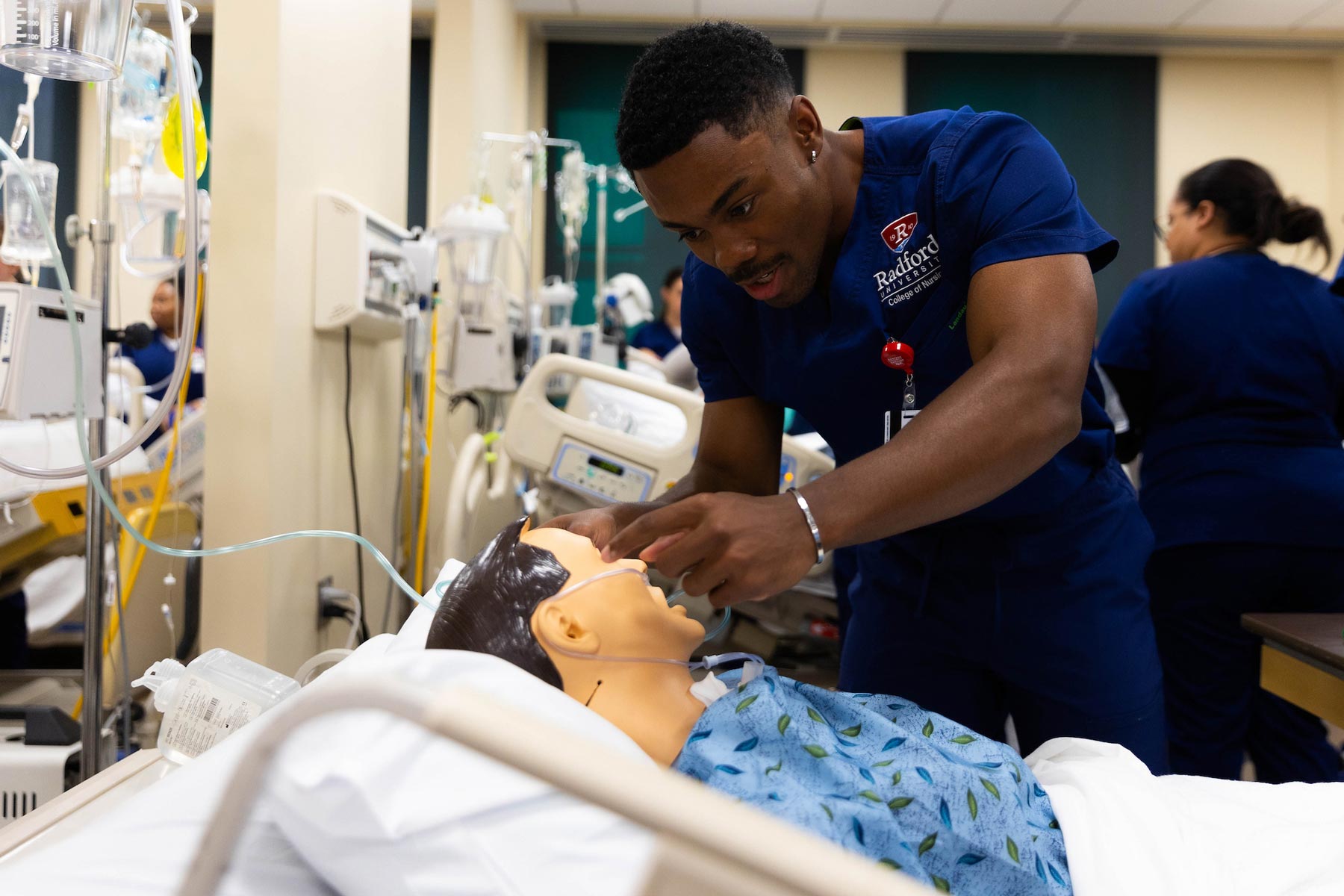 nursing student in classroom