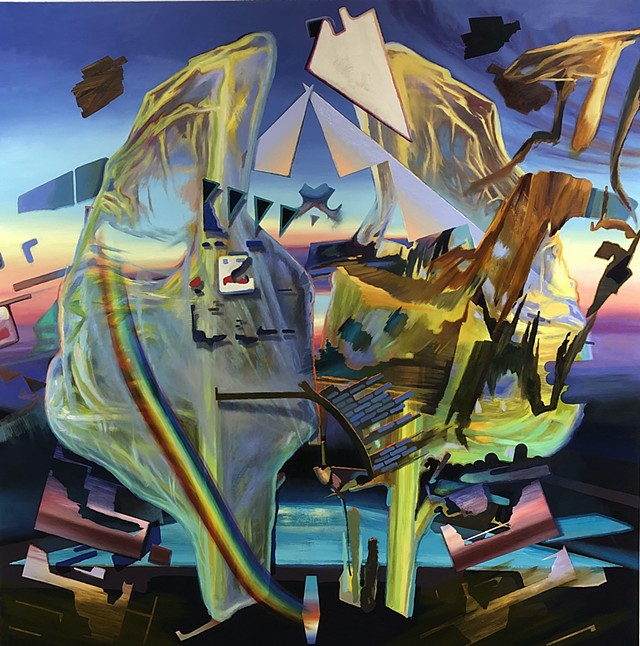 Abstract painting by David Hannon entitled Anomoly