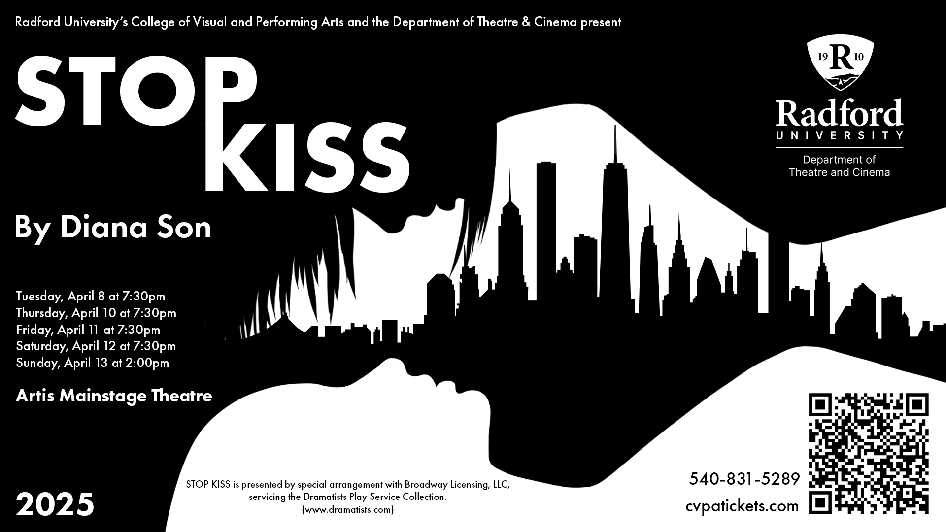 Stop Kiss By Diana Son graphic