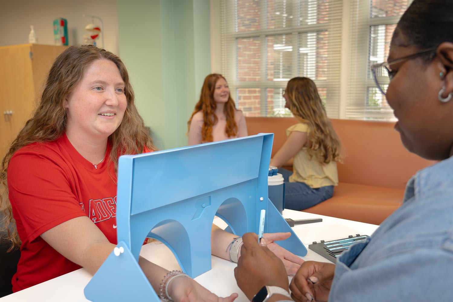 Radford OT students in a class lab setting