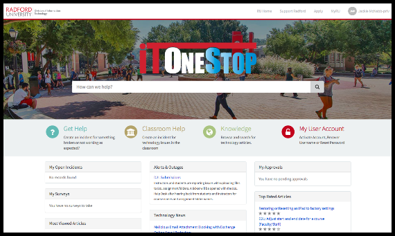 IT OneStop Homepage