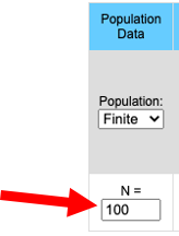 Population Size
            settings